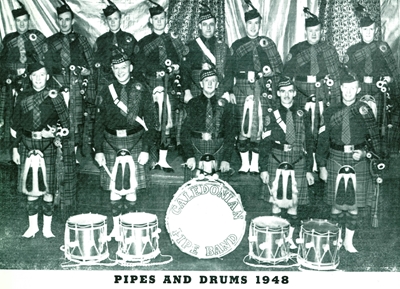 Cleveland Caledonian Pipe Band, 1948